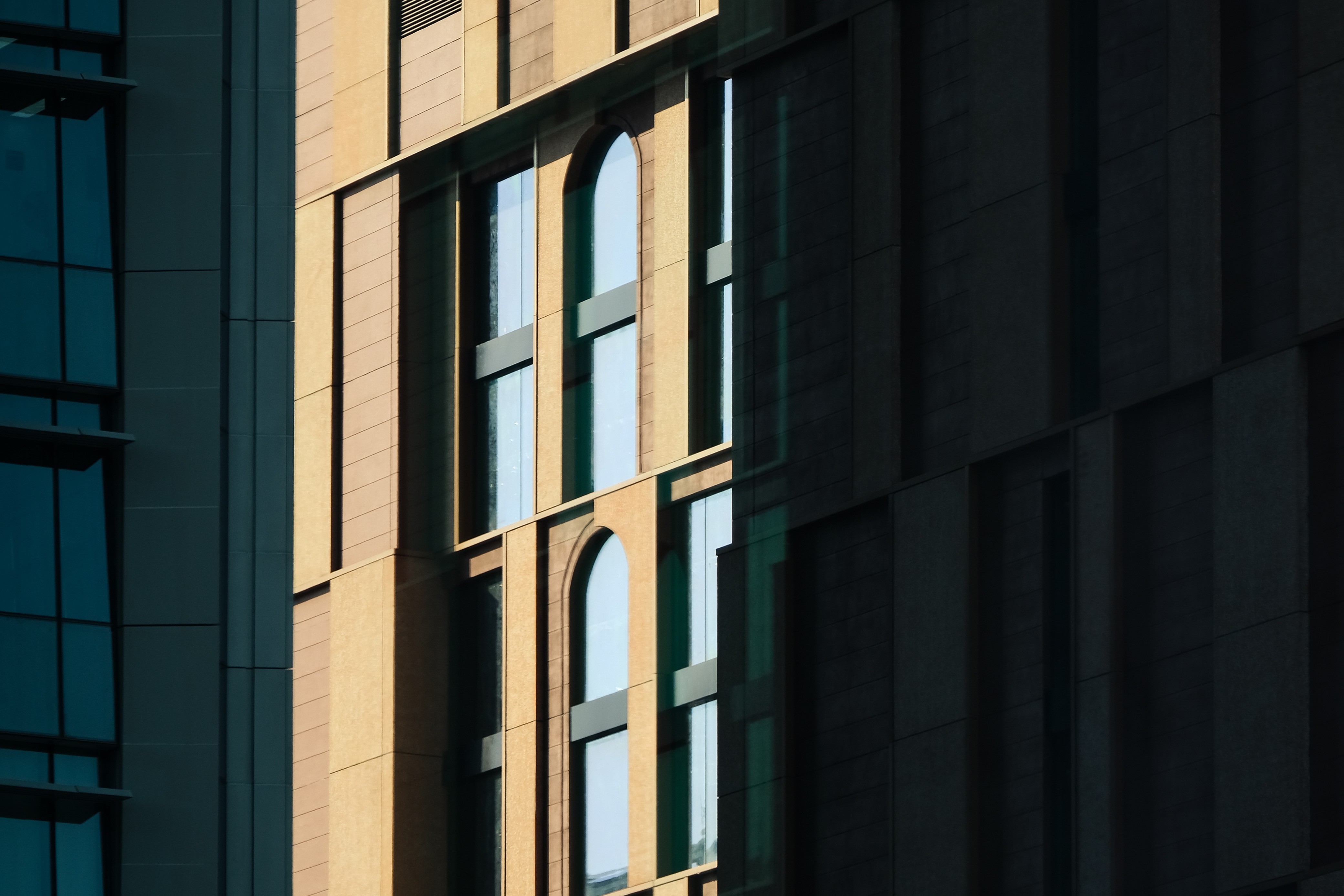 An example of modern architecture with clean lines and a minimal colour palette