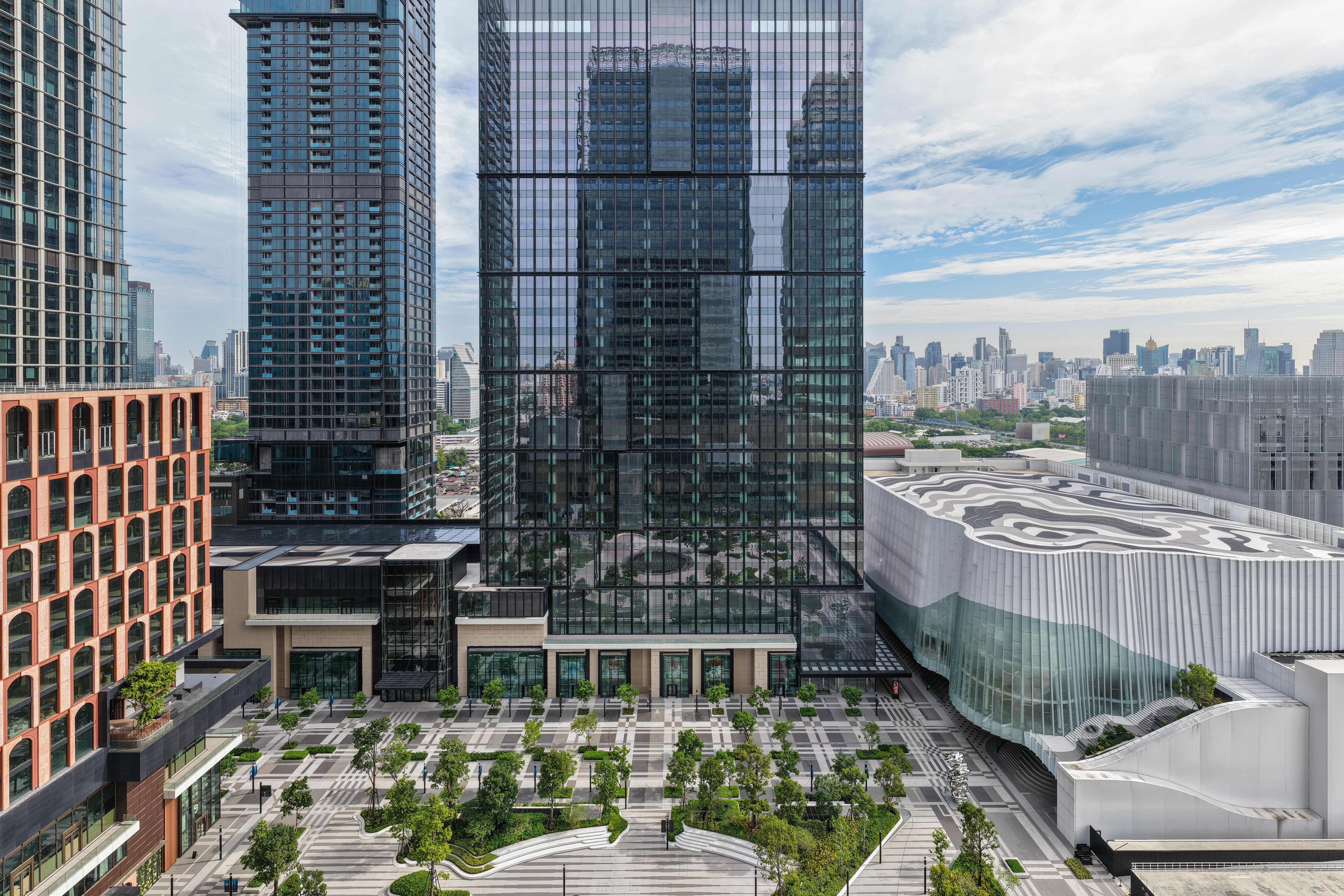 Key highlights of the Carbon Reduction Measures utilised in the One Bangkok project.