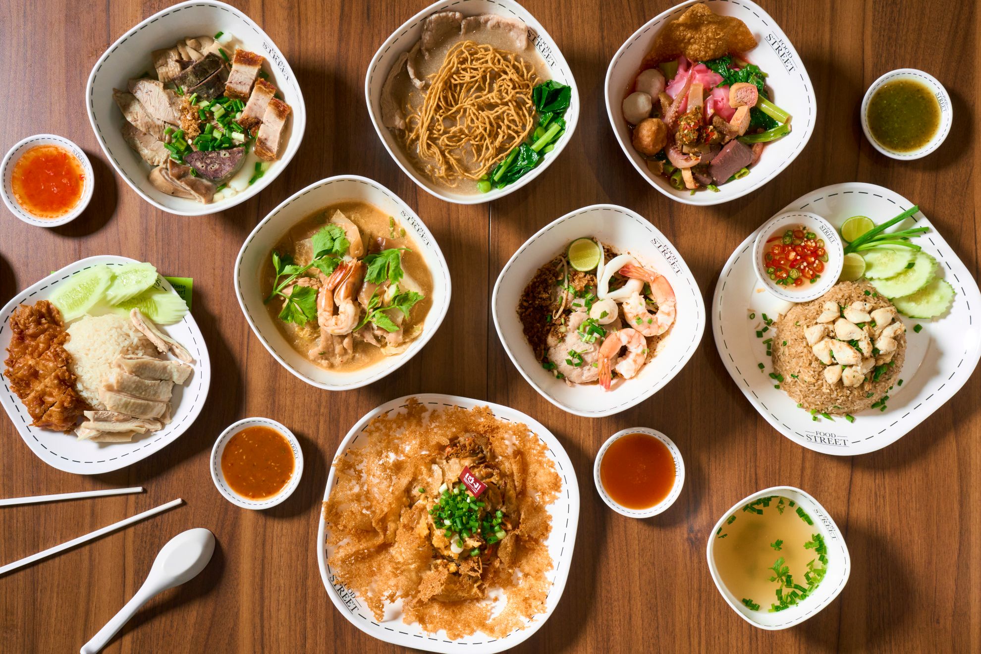 The signature street food dishes at One Bangkok