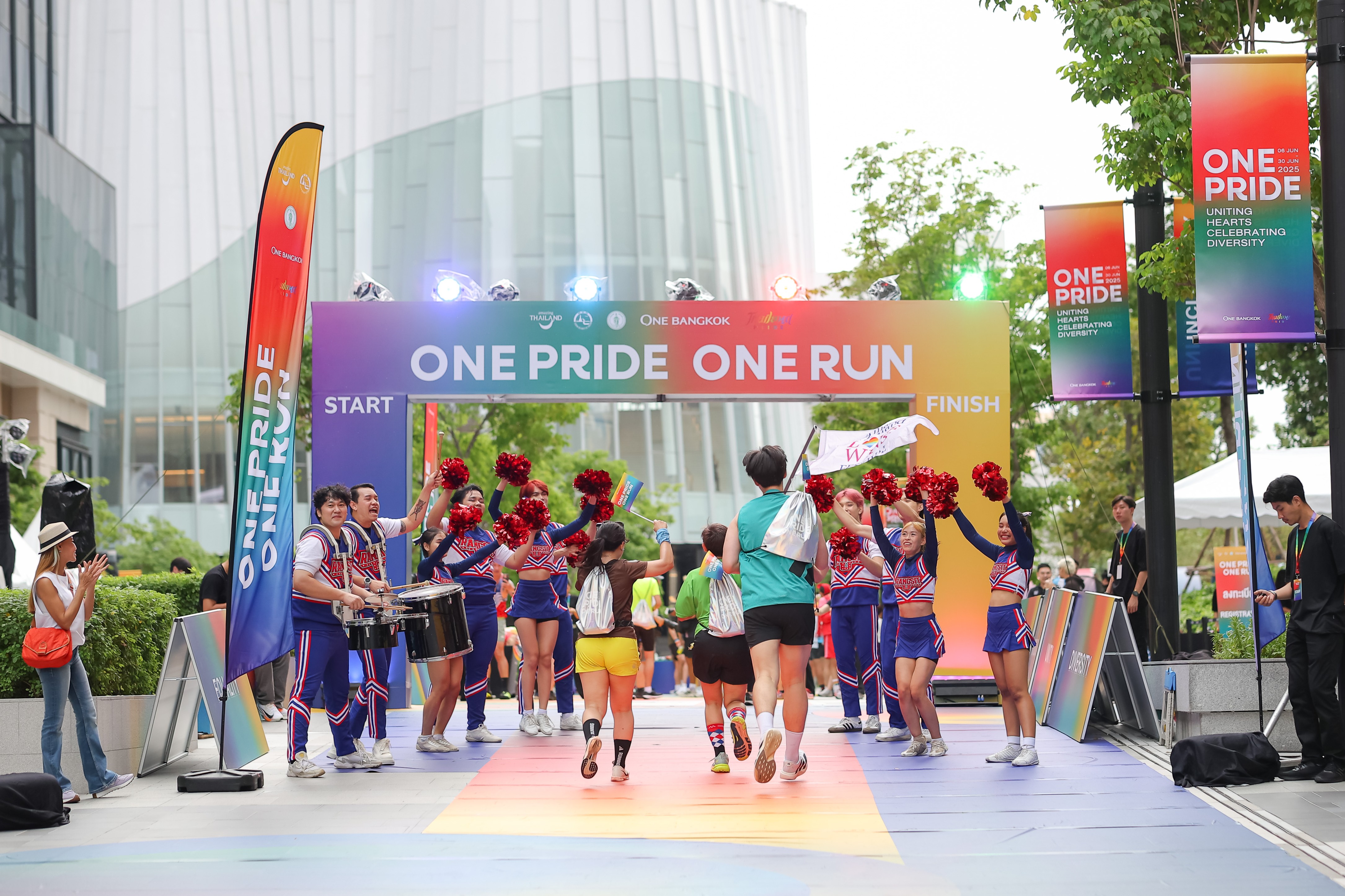 People celebrating diversity during Bangkok Pride Month