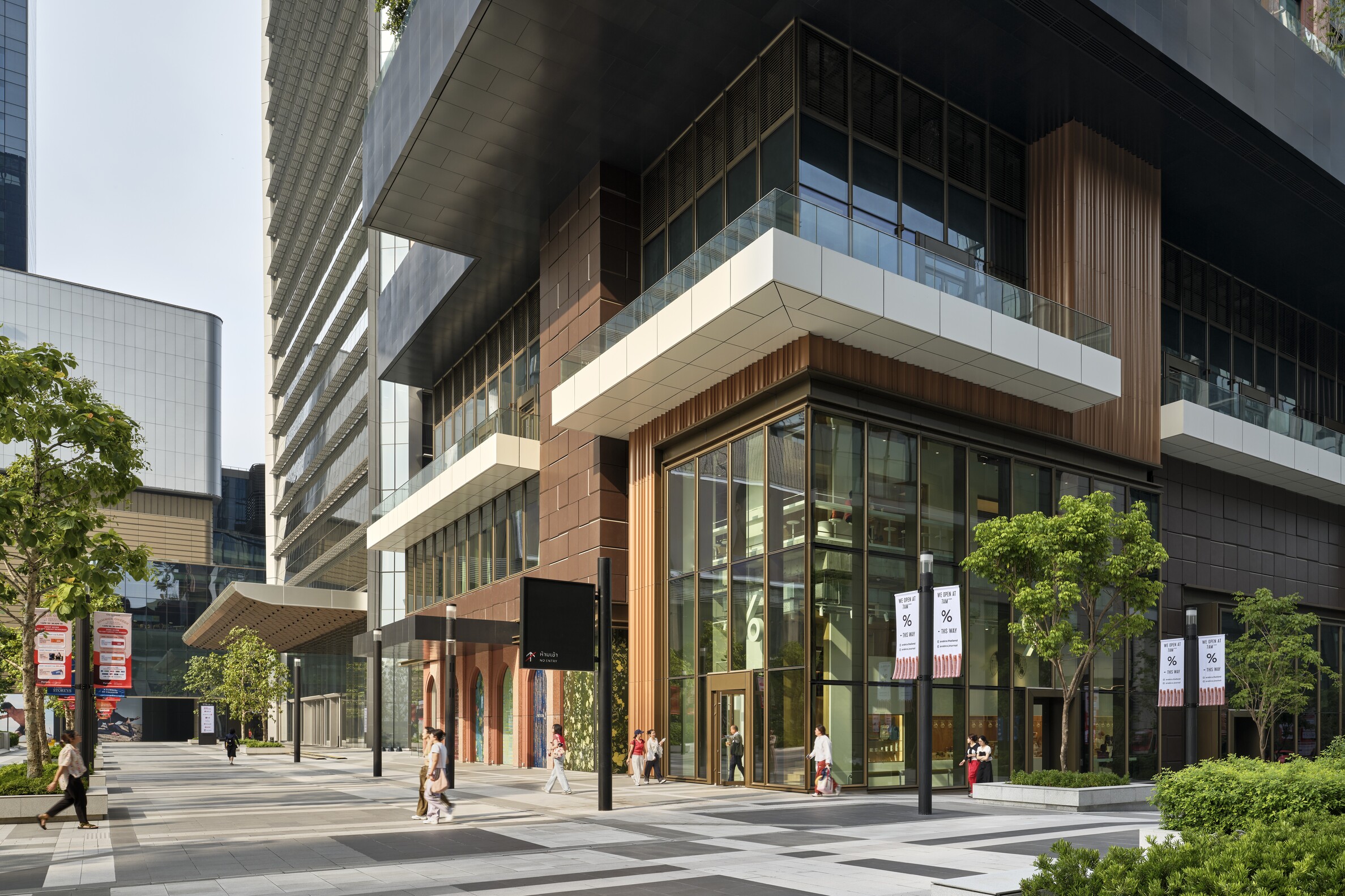 Walkways at One Bangkok designed with a people-centric approach