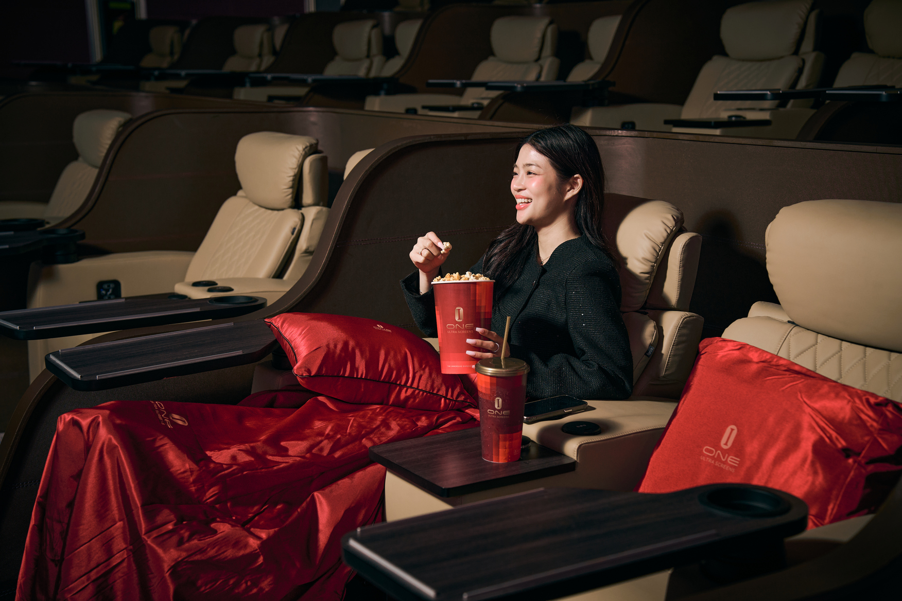 A woman enjoying solo travel in Bangkok
