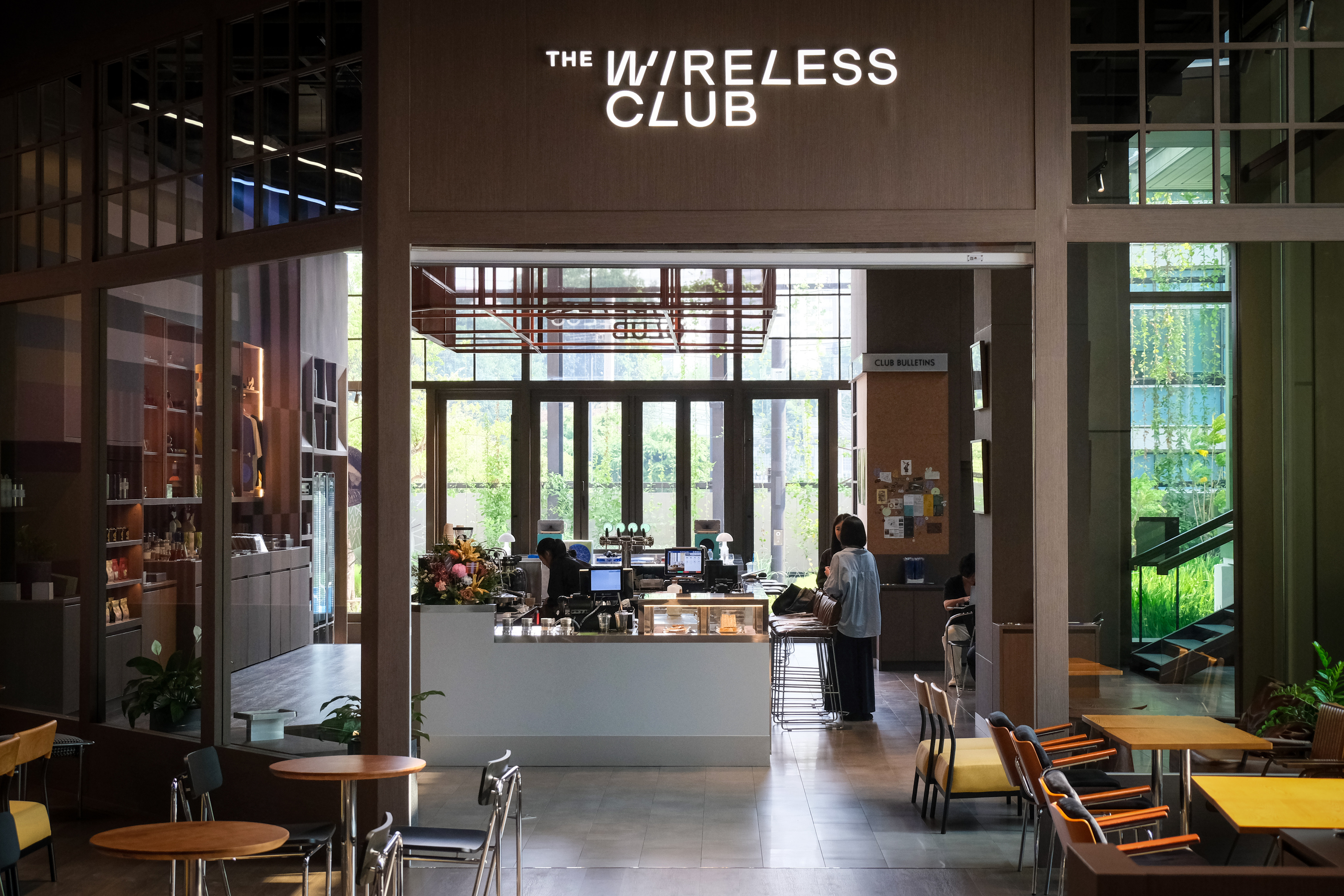 Exclusive community café The Wireless Club at One Bangkok, where coffee, art, and music connect