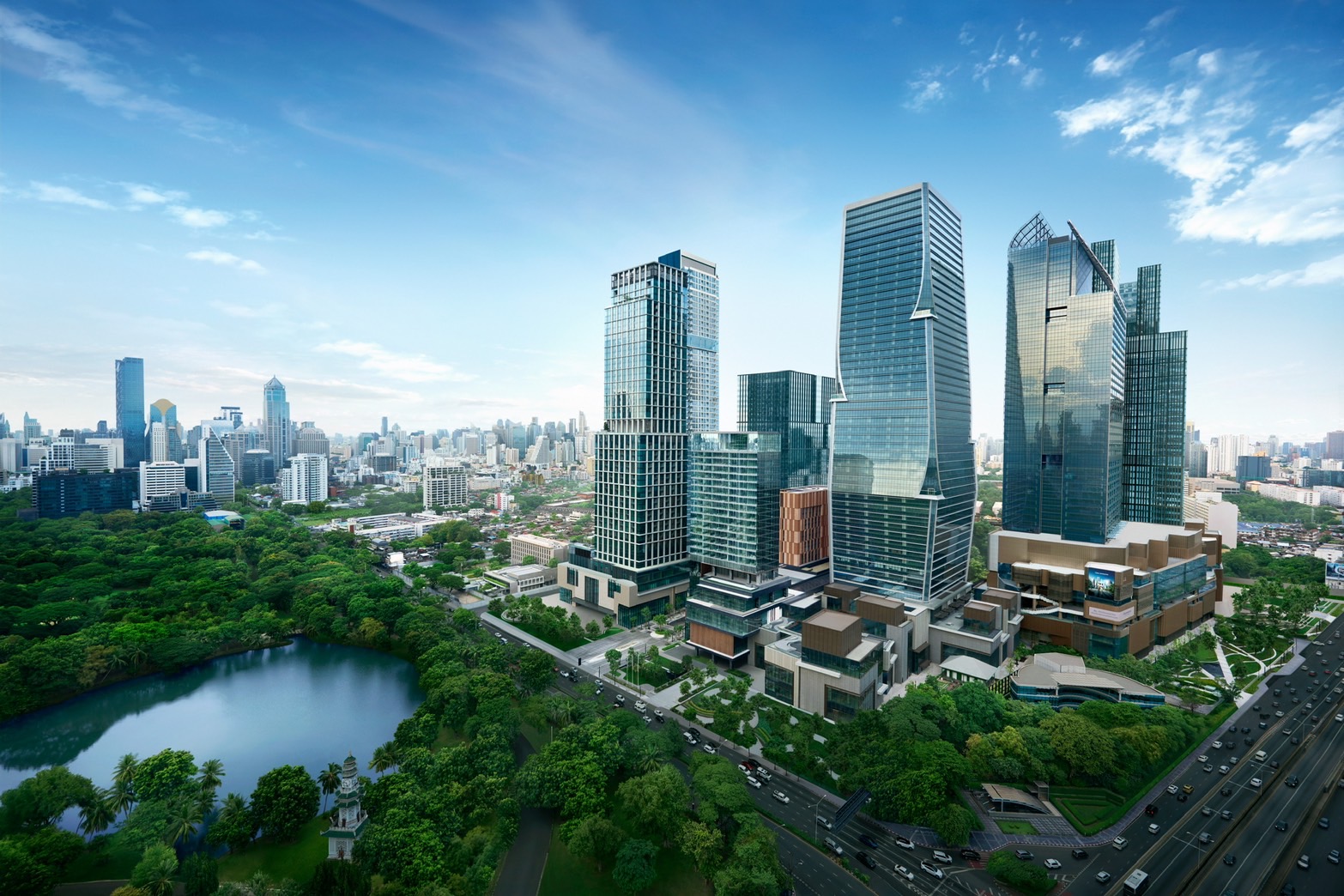 Urban District building design to enhance quality of life