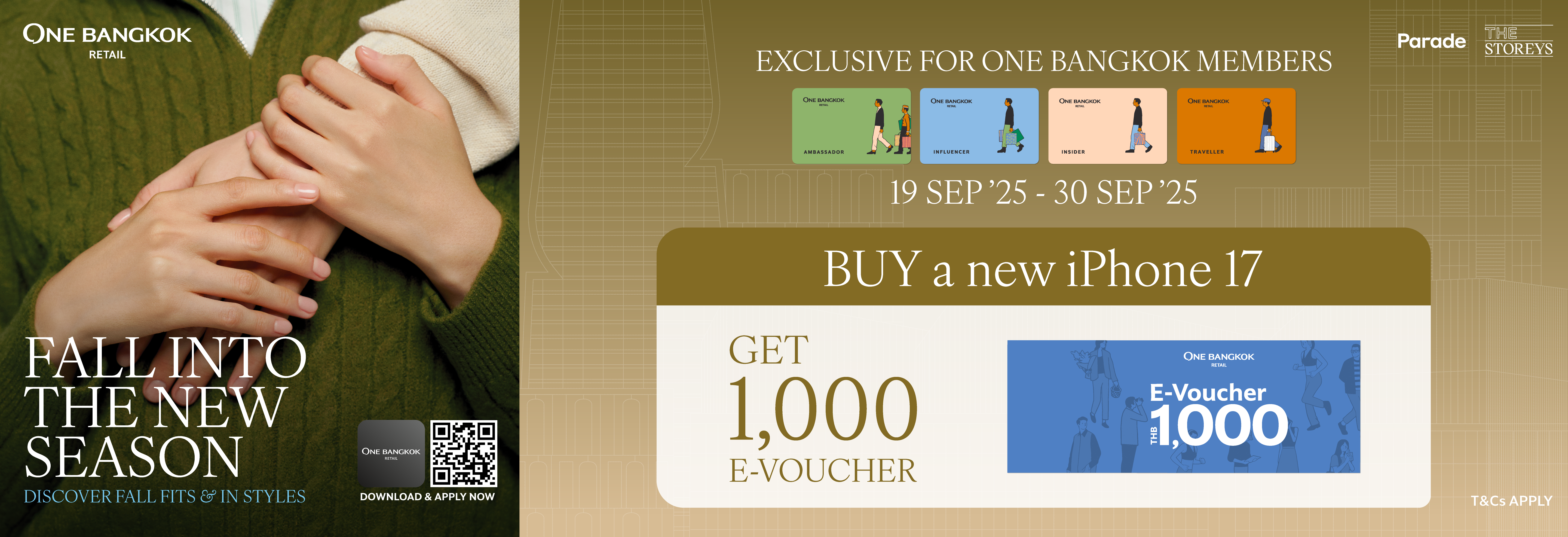 "BUY A NEW IPHONE 17"  EXCLUSIVE FOR ONE BANGKOK MEMBERS