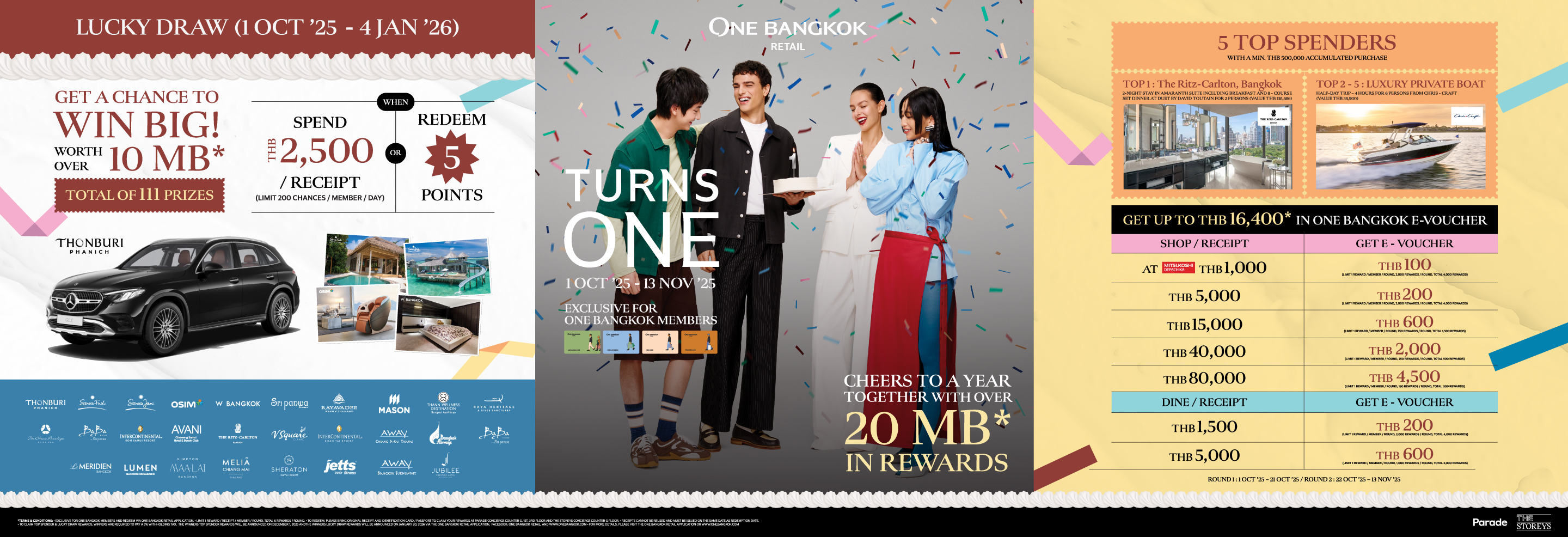 "TURNS ONE" พิเศษสำหรับสมาชิก วัน แบงค็อก