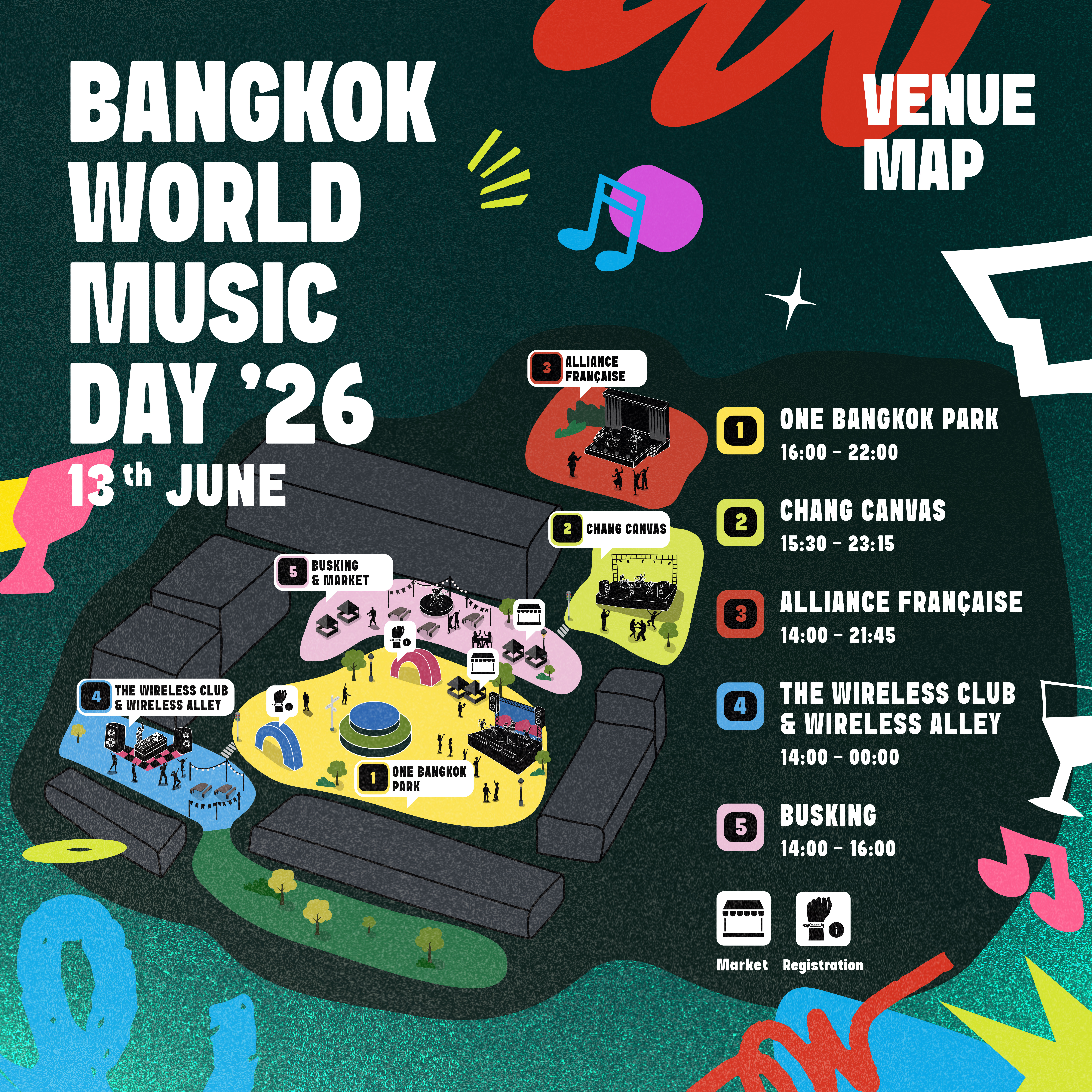 Musician performing live at Bangkok World Music 2026 