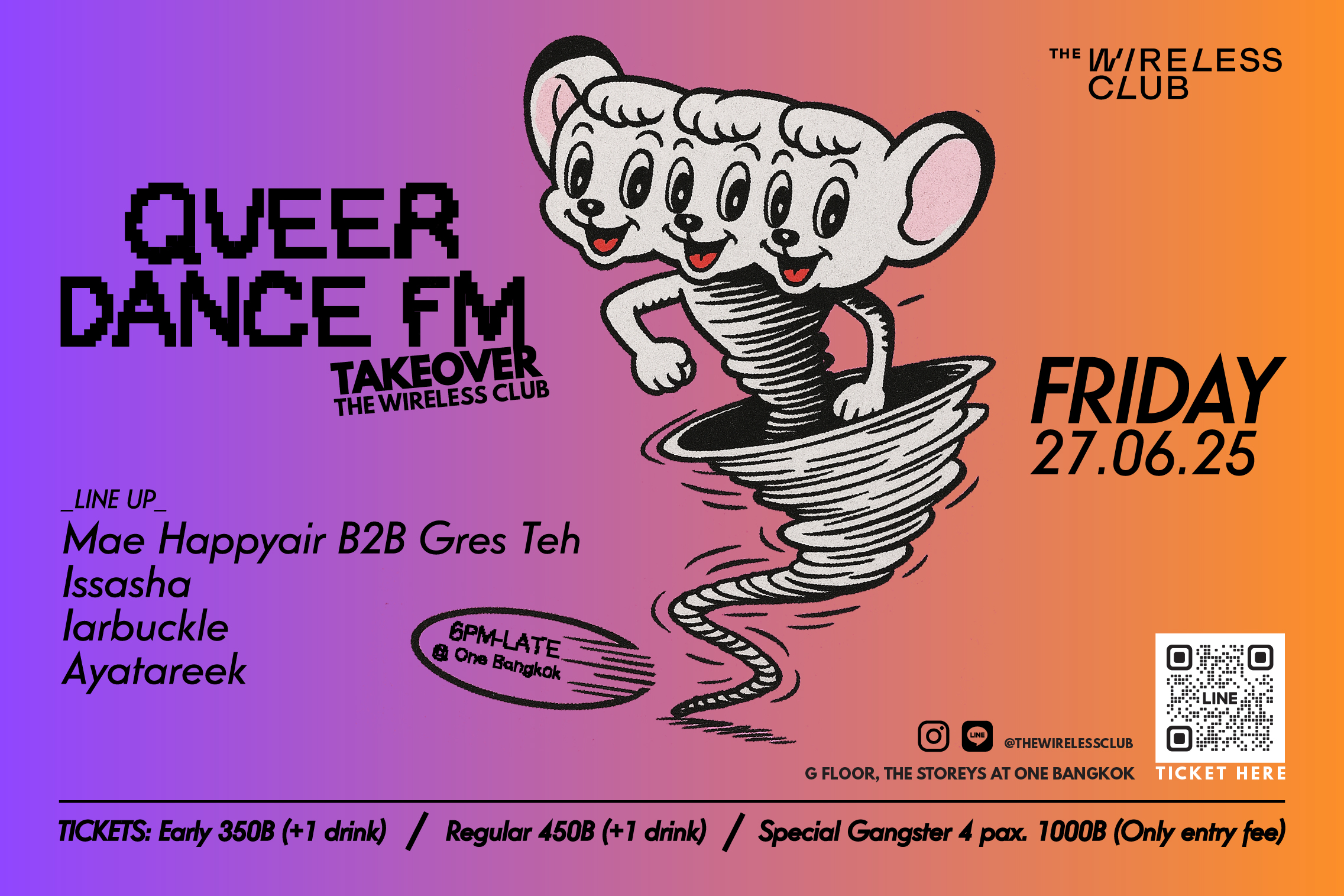 QUEER DANCE FM TAKEOVER THE WIRELESS CLUB