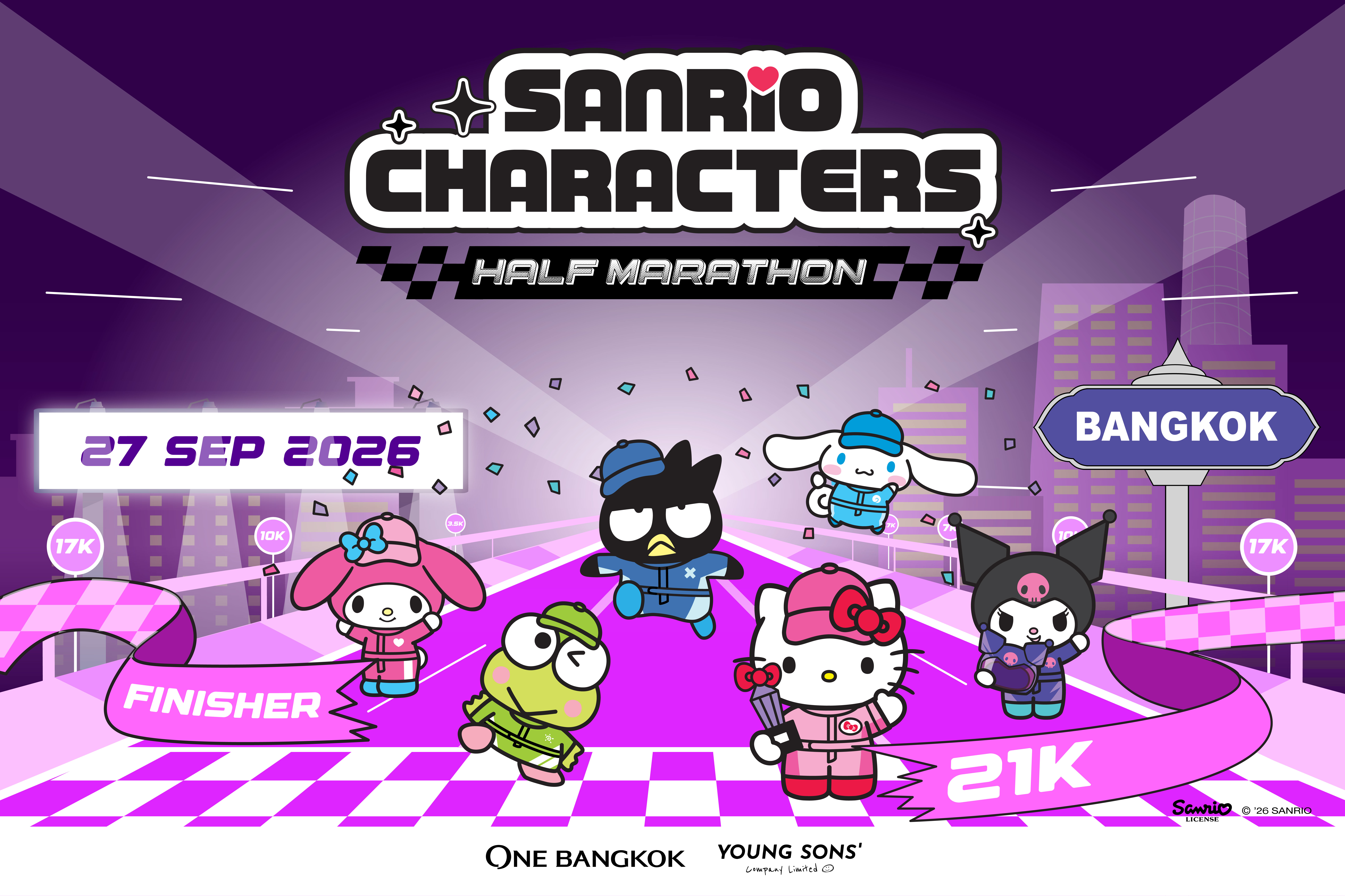 SANRIO CHARACTERS HALF MARATHON at One Bangkok