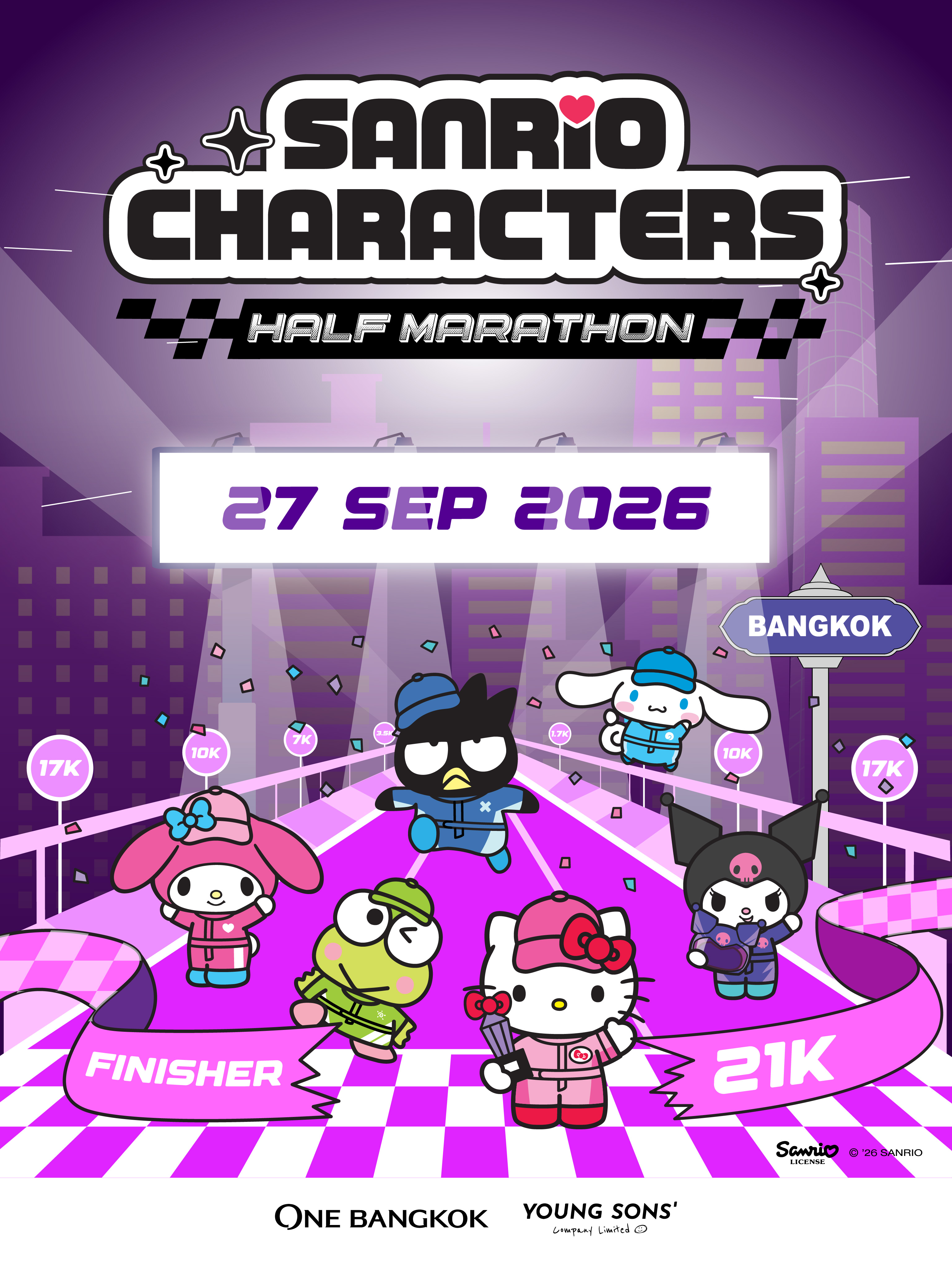 SANRIO CHARACTERS HALF MARATHON at One Bangkok